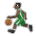 Man Bouncing Ball: Dark Skin Tone