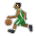 Man Bouncing Ball: Medium-Dark Skin Tone