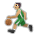 Man Bouncing Ball: Medium Skin Tone