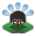 Man Bowing: Dark Skin Tone
