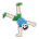 Man Cartwheeling: Light Skin Tone