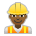 Man Construction Worker: Medium-Dark Skin Tone