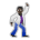 Man Dancing: Dark Skin Tone