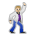 Man Dancing: Medium-Light Skin Tone