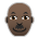 Man: Dark Skin Tone, Bald