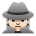 Man Detective: Light Skin Tone