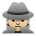 Man Detective: Medium-Light Skin Tone