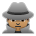 Man Detective: Medium Skin Tone