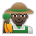Man Farmer: Dark Skin Tone