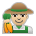 Man Farmer: Medium-Light Skin Tone