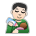 Man Feeding Baby: Light Skin Tone