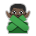 Man Gesturing No: Dark Skin Tone