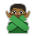 Man Gesturing No: Medium-Dark Skin Tone
