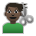 Man Getting Haircut: Dark Skin Tone