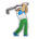 Man Golfing: Medium Skin Tone