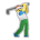 Man Golfing