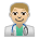 Man Health Worker: Medium-Light Skin Tone