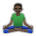 Man in Lotus Position: Dark Skin Tone