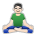 Man in Lotus Position: Light Skin Tone