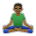 Man in Lotus Position: Medium-Dark Skin Tone