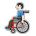 Man in Manual Wheelchair: Light Skin Tone