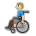 Man in Manual Wheelchair: Medium-Light Skin Tone