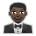 Man in Tuxedo: Dark Skin Tone