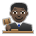 Man Judge: Dark Skin Tone