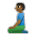 Man Kneeling: Medium-Dark Skin Tone