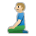 Man Kneeling: Medium-Light Skin Tone