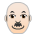 Man: Light Skin Tone, Bald