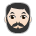 Man: Light Skin Tone, Beard
