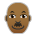 Man: Medium-Dark Skin Tone, Bald