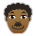 Man: Medium-Dark Skin Tone, Curly Hair