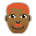 Man: Medium-Dark Skin Tone, Red Hair