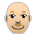 Man: Medium-Light Skin Tone, Bald