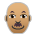 Man: Medium Skin Tone, Bald