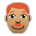Man: Medium Skin Tone, Red Hair