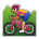 Man Mountain Biking: Medium Skin Tone