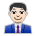 Man Office Worker: Light Skin Tone