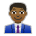 Man Office Worker: Medium-Dark Skin Tone