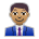 Man Office Worker: Medium Skin Tone