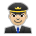Man Pilot: Medium-Light Skin Tone