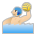 Man Playing Water Polo: Medium-Light Skin Tone