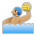 Man Playing Water Polo: Medium Skin Tone