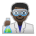 Man Scientist: Dark Skin Tone