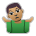 Man Shrugging: Medium Skin Tone