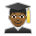 Man Student: Medium-Dark Skin Tone