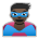 Man Superhero: Dark Skin Tone
