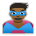 Man Superhero: Medium-Dark Skin Tone